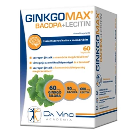 GinkgoMax lágyzselatin kapszula +Bacopa+Lecitin 60 db
