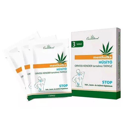 Cannaderm Mentholka hűsítő tapasz 3db