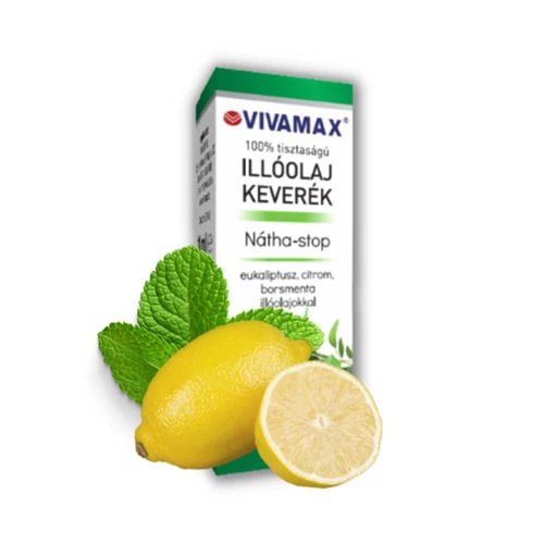 Nátha-stop illóolajkeverék: eukaliptusz, citrom és borsmenta olajokkal (10ml)