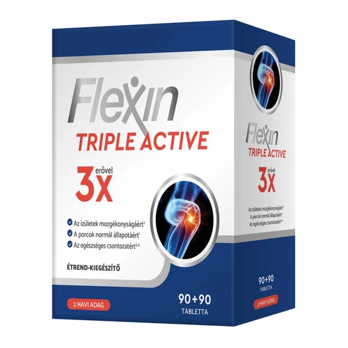 Flexin® Triple Active Kollagén tabletta 90+90 db