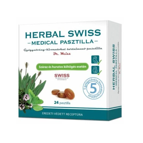 Herbal Swiss Medical pasztilla 24x