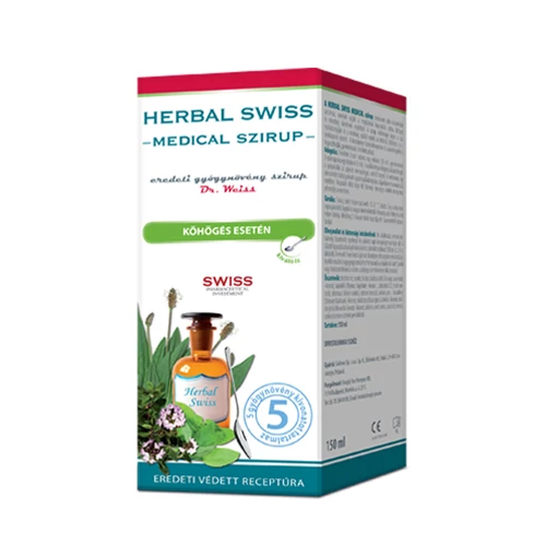 Herbal Swiss Medical szirup köhögés esetén 150 ml